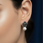 Marcasite Tops with Single Pearl