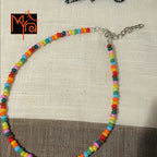 Plain Multicolor Beaded Anklet