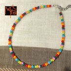 Plain Multicolor Beaded Anklet