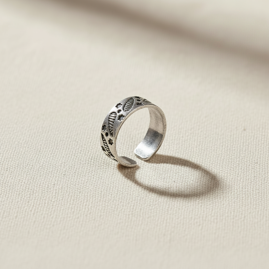 Droplet Design Toe Ring