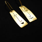 Bhav - Smile Cry Face Brass Earrings
