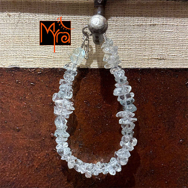 Uncut Stone Bracelet : Transparent