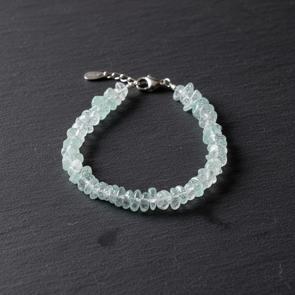 Uncut Stone Bracelet : Transparent