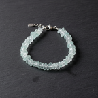 Uncut Stone Bracelet : Transparent