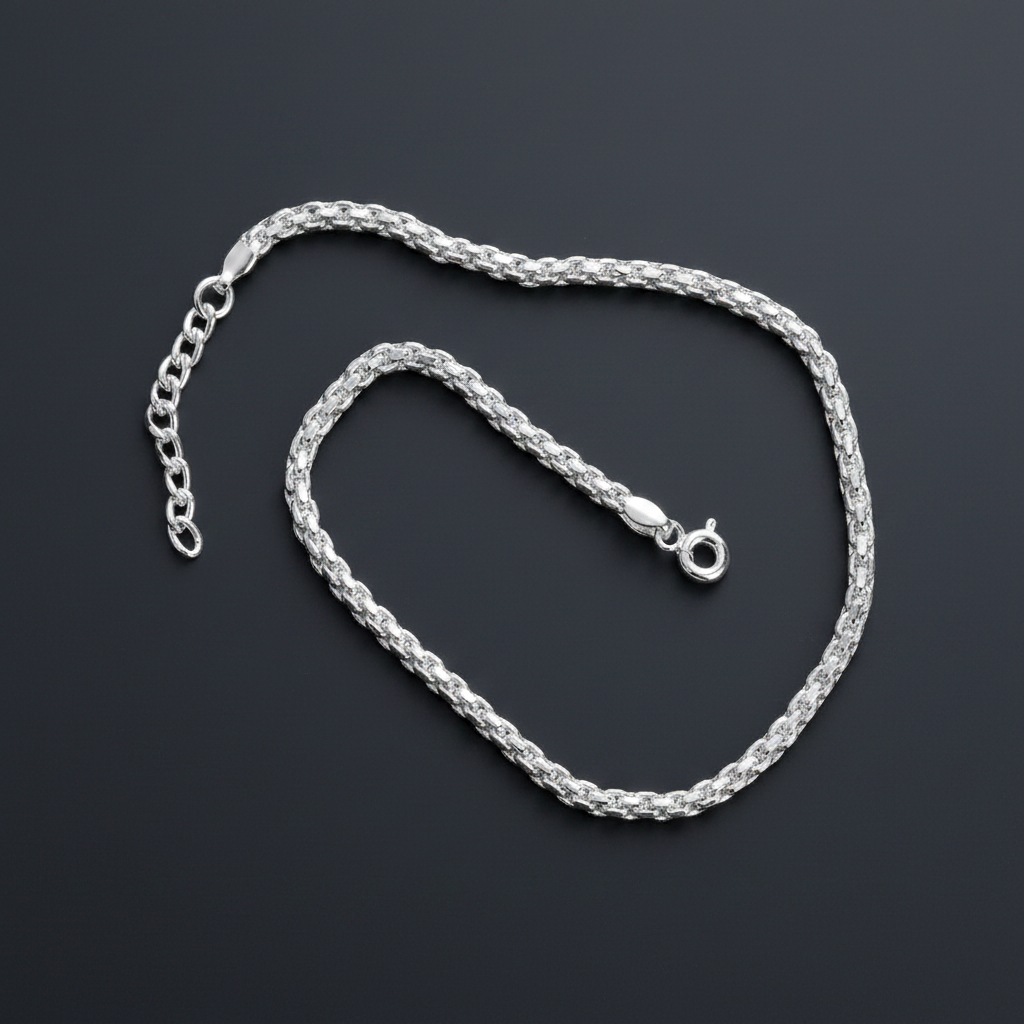 Thick Woven Chain Anklet