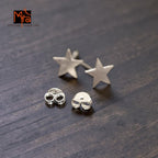 Silver Stellar Stud Earrings