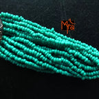 Tibetan Stonework Beaded Bracelet : Turquoise (Oval)