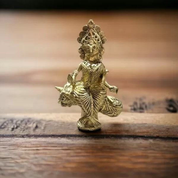 Dokra Sitting Lakshmi Figurine (Small)
