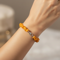 Uncut Stone Bracelet : Orange