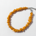 Uncut Stone Bracelet : Orange
