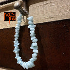 Uncut Stone Bracelet : Light Blue