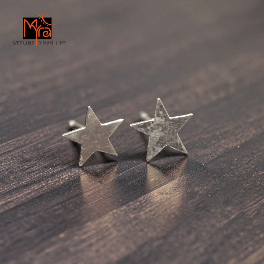 Silver Stellar Stud Earrings