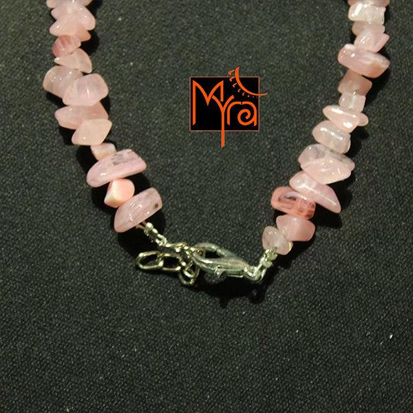 Light Pink Uncut Stone Bracelet