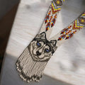 African Weave Necklace : Wolf
