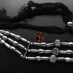 Circle within Circle Pattern Choker : Silver