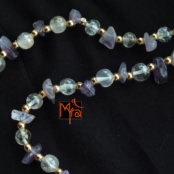 Amethyst Stone (copy) Golden Metal Necklace