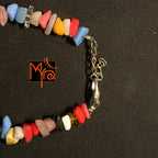 Multimulticolor Uncut Stone Bracelet