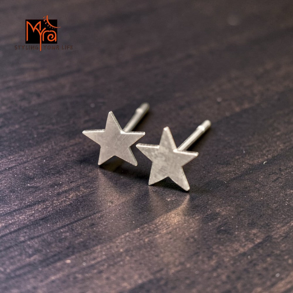 Silver Stellar Stud Earrings