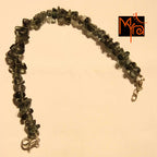 Translucent Black Uncut Stone Bracelet