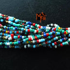 Tibetan Stonework Beaded Bracelet : Multicolor (Square)