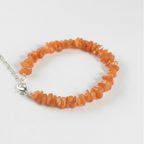 Light Orange Uncut Stone Bracelet