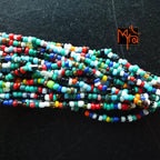 Tibetan Stonework Beaded Bracelet : Multicolor (Oval)