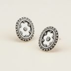 Unpolished Ear Tops : Oval