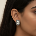 Unpolished Ear Tops : Oval