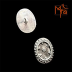 Unpolished Ear Tops : Oval