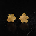. Megh - Cloud Brass Ear Studs