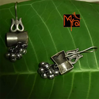 Trishul and Dumroo Earrings with Bells