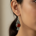 Fish Pattern Carnelian Earring