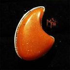 Palette Pattern Peach Stone Ring