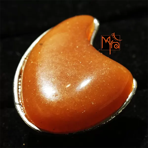 Palette Pattern Peach Stone Ring