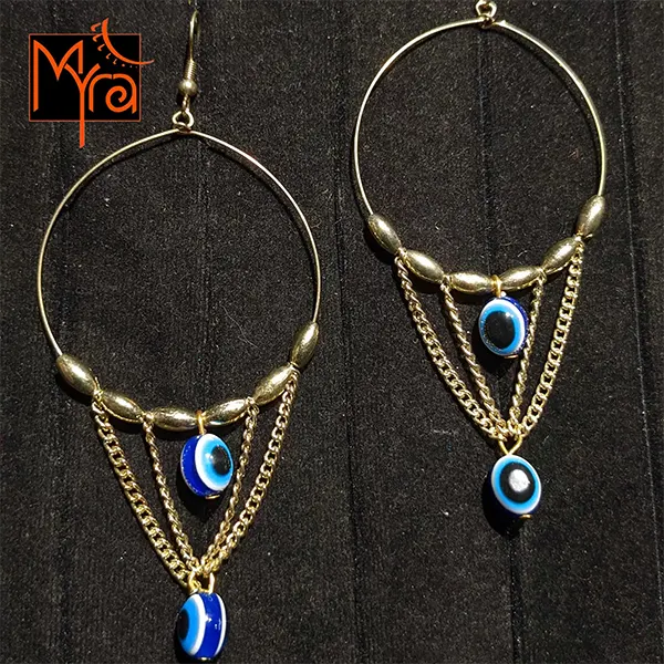 Evil Eye Hoops