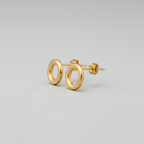 Purnima | Round Brass Earrings