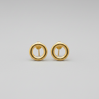 Purnima | Round Brass Earrings