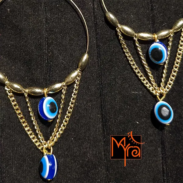 Evil Eye Hoops