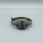 Neel Nazar | Blue Stone German Silver Bracelet
