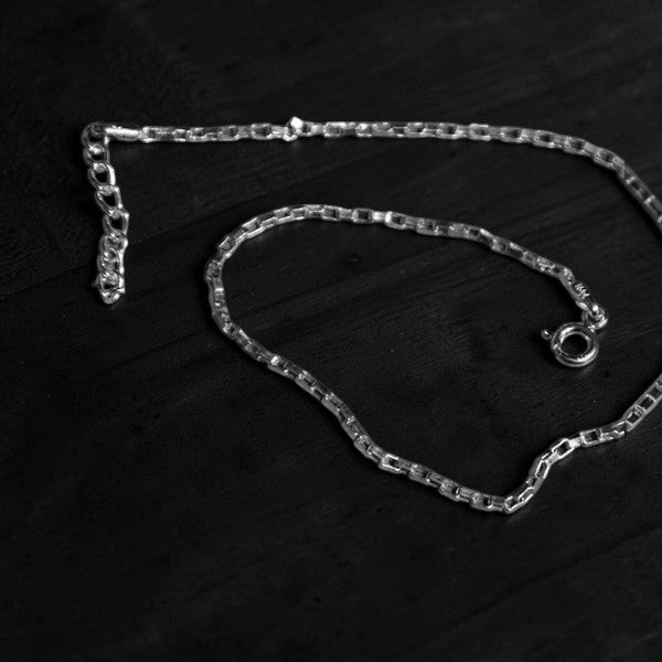 Double Weave Simple Chain Anklet