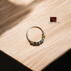 Prism Bloom Septum Ring 92.5 sterling silver pure silver MYRA