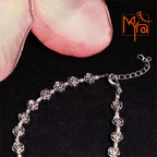 Rose Charm Metal Bracelet