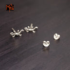 Silver Reptile Stud Earrings