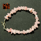 Light Pink Uncut Stone Bracelet