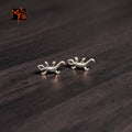 Silver Reptile Stud Earrings