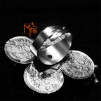 Four Guinea Cocktail Ring with Bells
