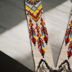 African Weave Necklace : Wolf