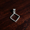 Geometric Silver Rhombus Pendant 92.5 sterling silver MYRA