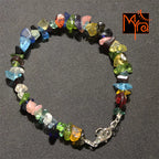 Translucent Multicolor Uncut Stone Bracelet