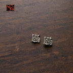 Silver 'Love' Stud Earrings